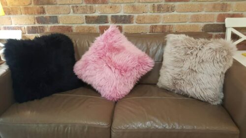 Ausralian Made Double Sided Longwool Lambskin Cushions