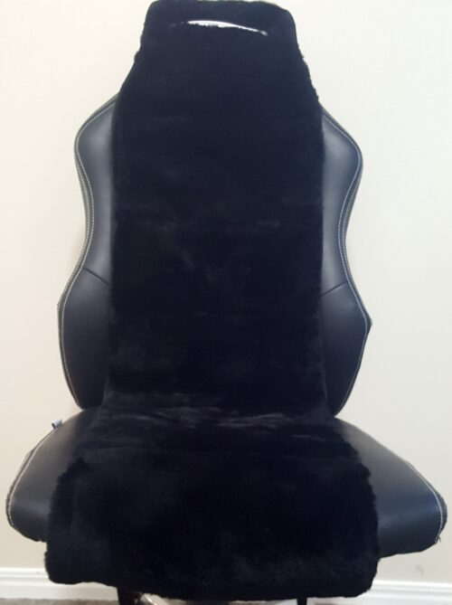 Black Shortwool Sheepskin Seat Insert