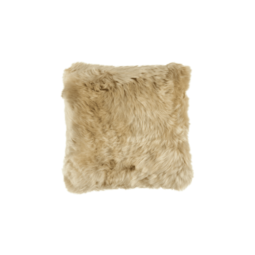 Butterscotch Long Wool Sheepskin Cushion