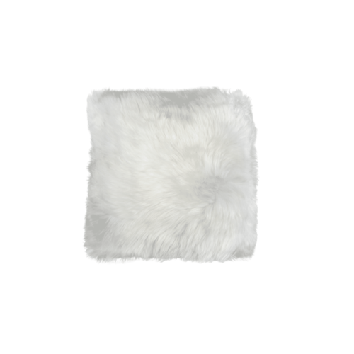 Ivory Longwool Cushion - Sheepskin Cushion Single Sided Longwool Sheepskin - Ozwool.com.au Australian Sheepskin Products
