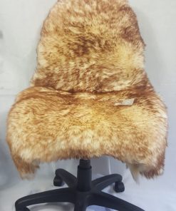 brown tip on camel longwool Office Chair Cover