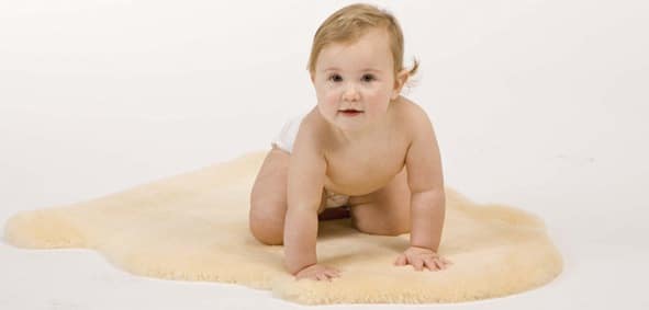 Sheepskin Infant Playmats - Sheepskin Nursery Rug