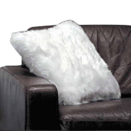 Cushions - Australian Made Longwool Double Sided Lambskin Cushion - Ozwool.com.au Australian Sheepskin Products