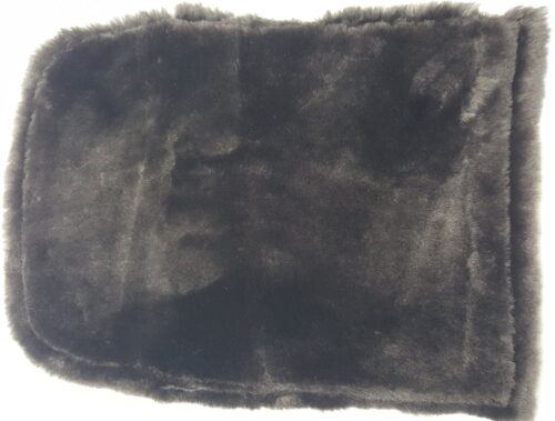 Half Numnah Black Wool Side - Sheepskin Half Numnah - Ozwool.com.au Australian Sheepskin Products