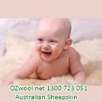 Infant - Baby Sheepskin-Cream Colour Infant Care - Ozwool.com.au Australian Sheepskin Products