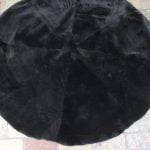 round-black-longwool-rug