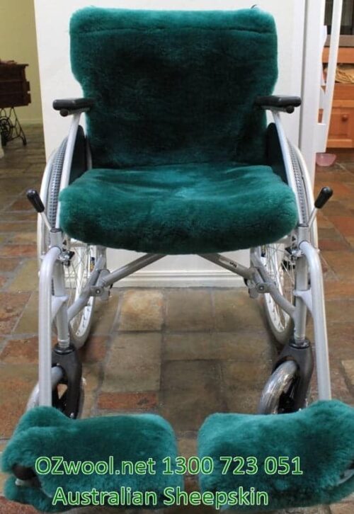 Medical Sheepskin Wheelchair Cover Footplate Covers